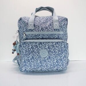 Kipling Blue Floral Diaperbag Backpack